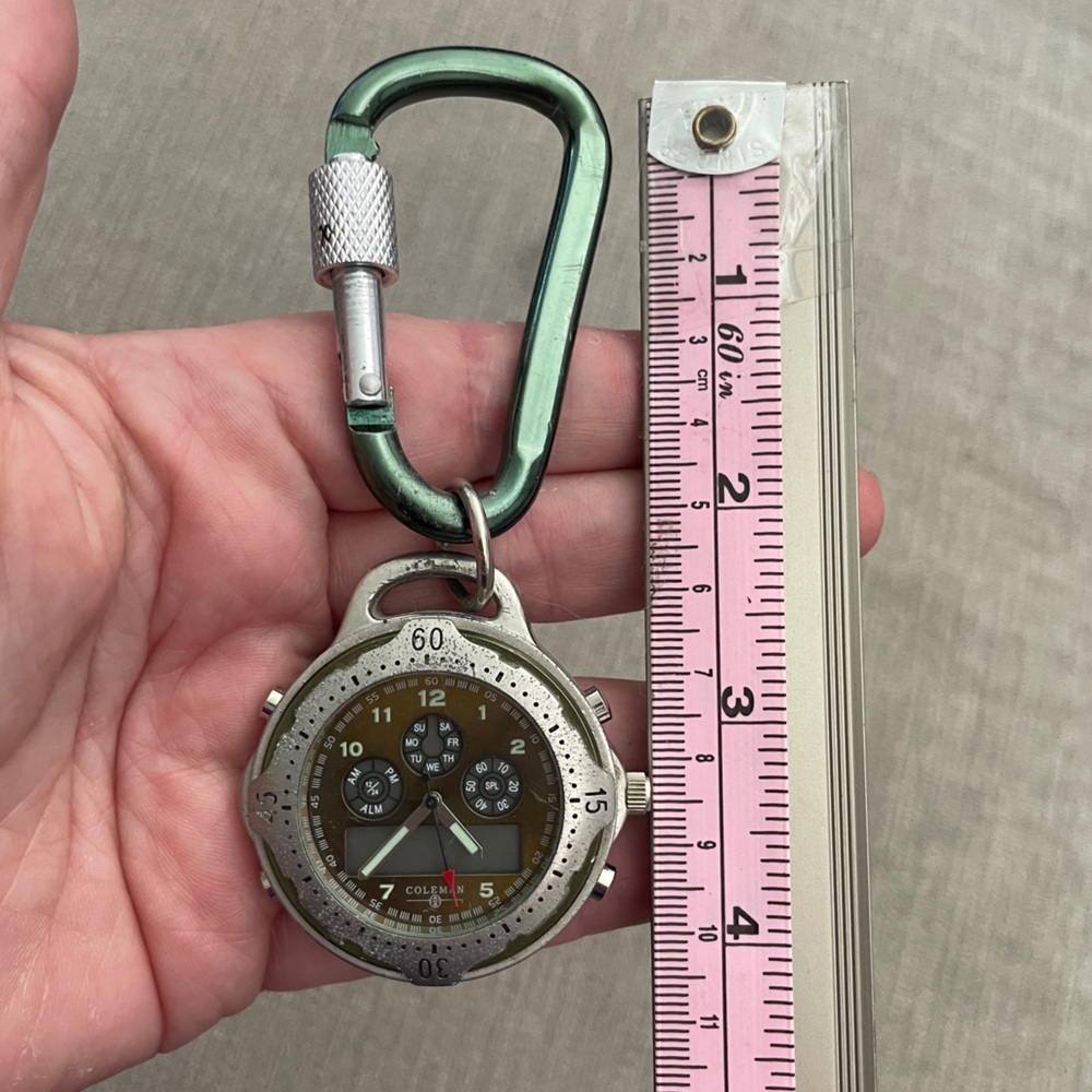 Coleman Watch on Carabiner Ring Stainless Steel. A - Picture 6 of 8